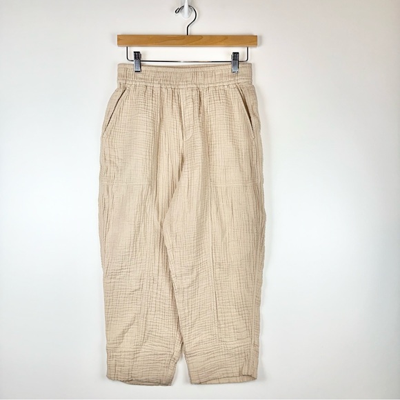 Madewell Petite Lightspun Pull-On Balloon Pants In Dried Flax XSP - Picture 4 of 11